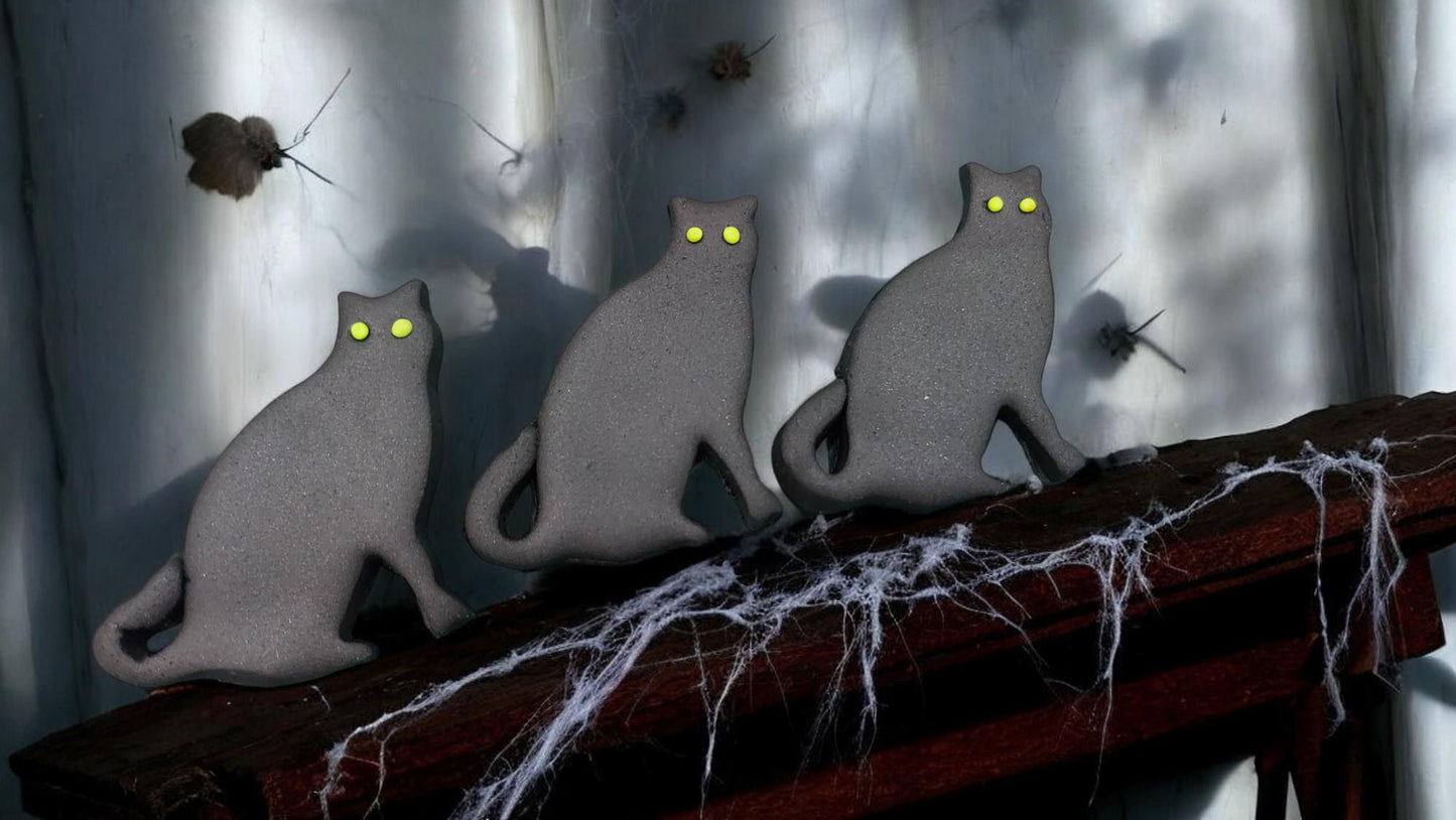 12 Fondant edible Pumpkin Ghost Witches hat Black cat cake cupcake topper decorations Vegan Gluten Free