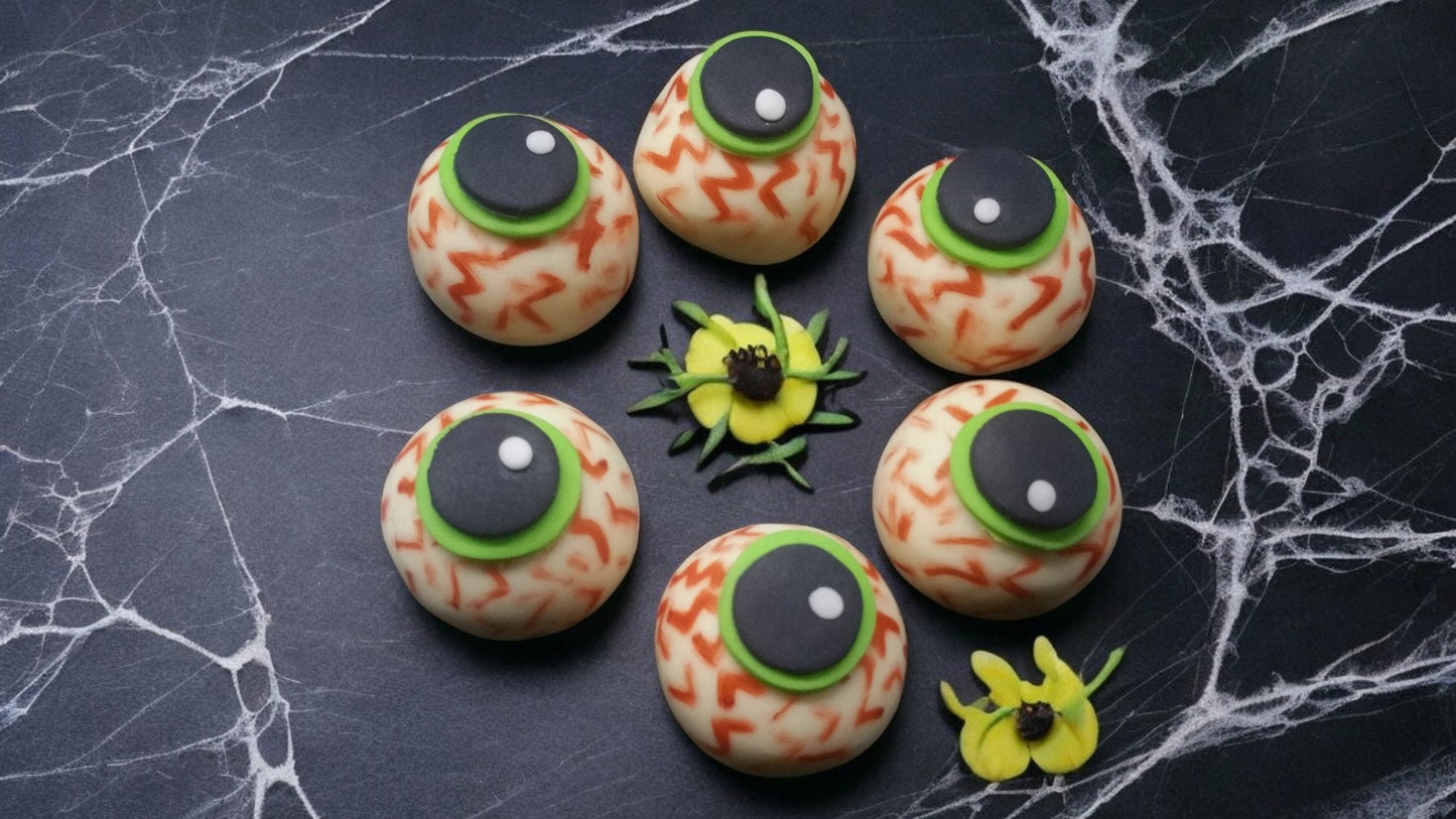 3D Spooky Scary Pumpkin Witch Cat Ghost Fingers Halloween Cupcake Cake toppers Vegan