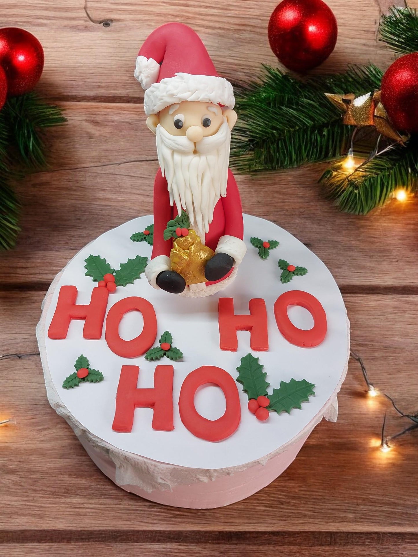 Santa Claus Fondant Christmas Cake topper decorations