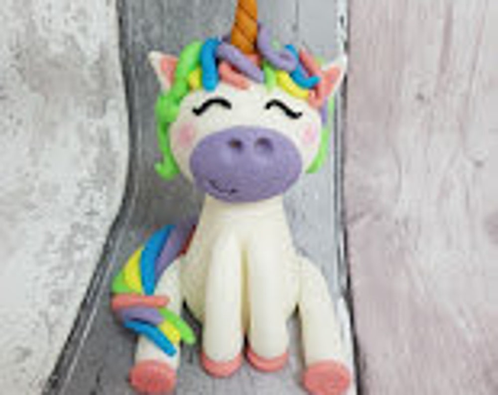 Fondant Unicorn Cake topper decoration