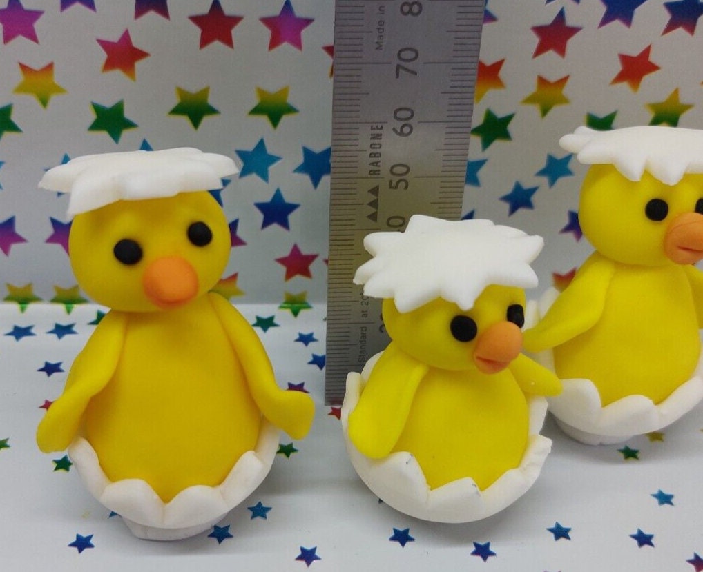 6 Edible 3d Easter Chicks