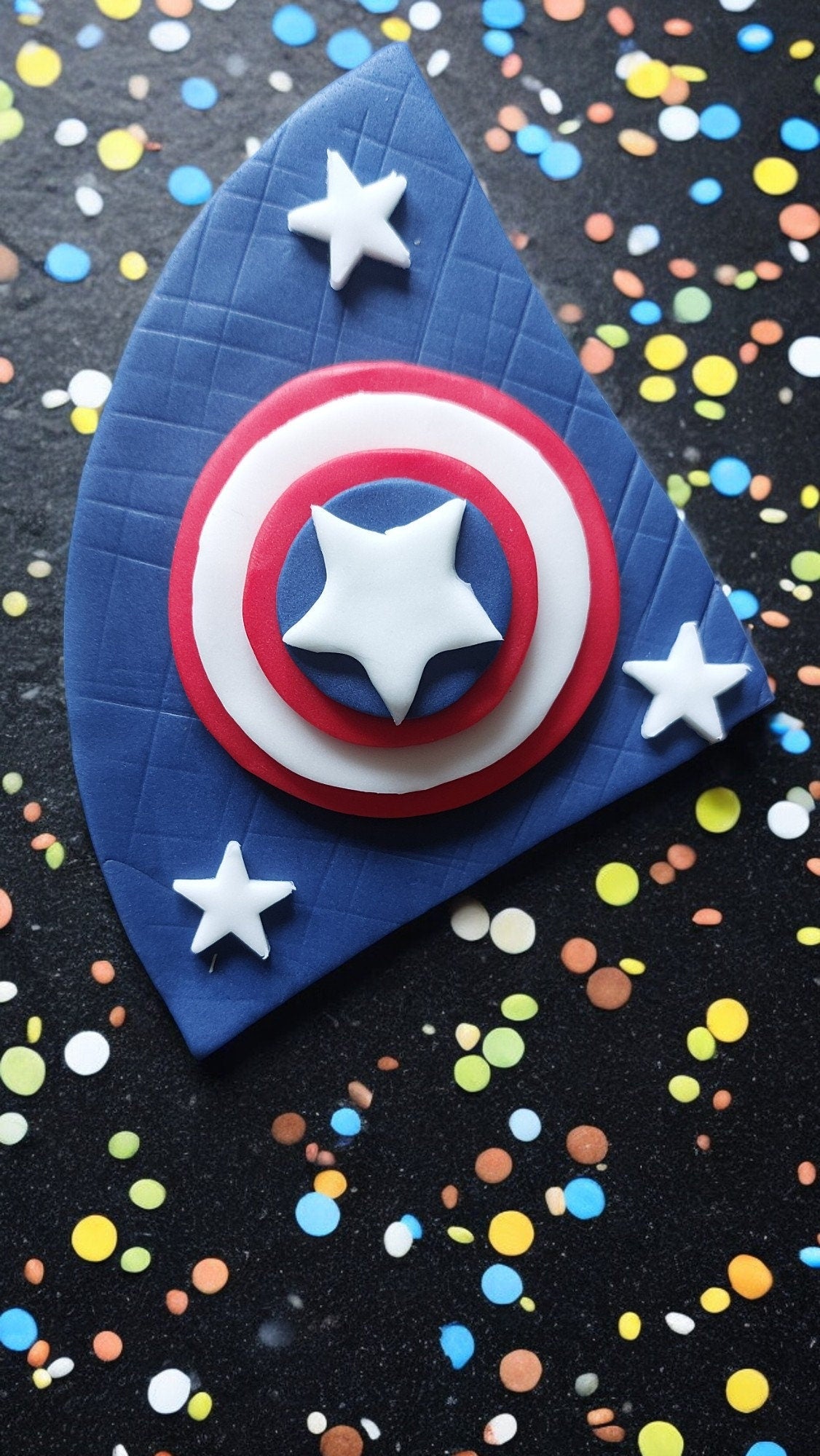 Marvel Hulk, Captain American, Spiderman, Batman, Superman fondant cake topper Vegan