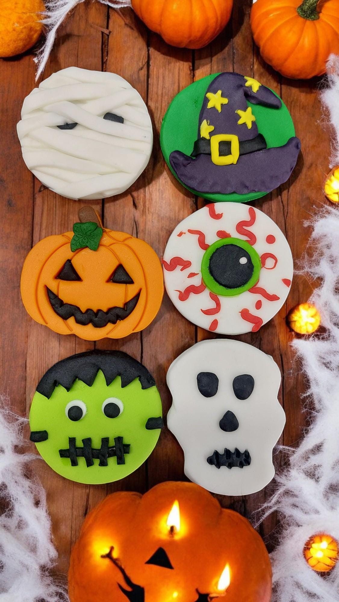 Halloween Cupcake toppers Vegan