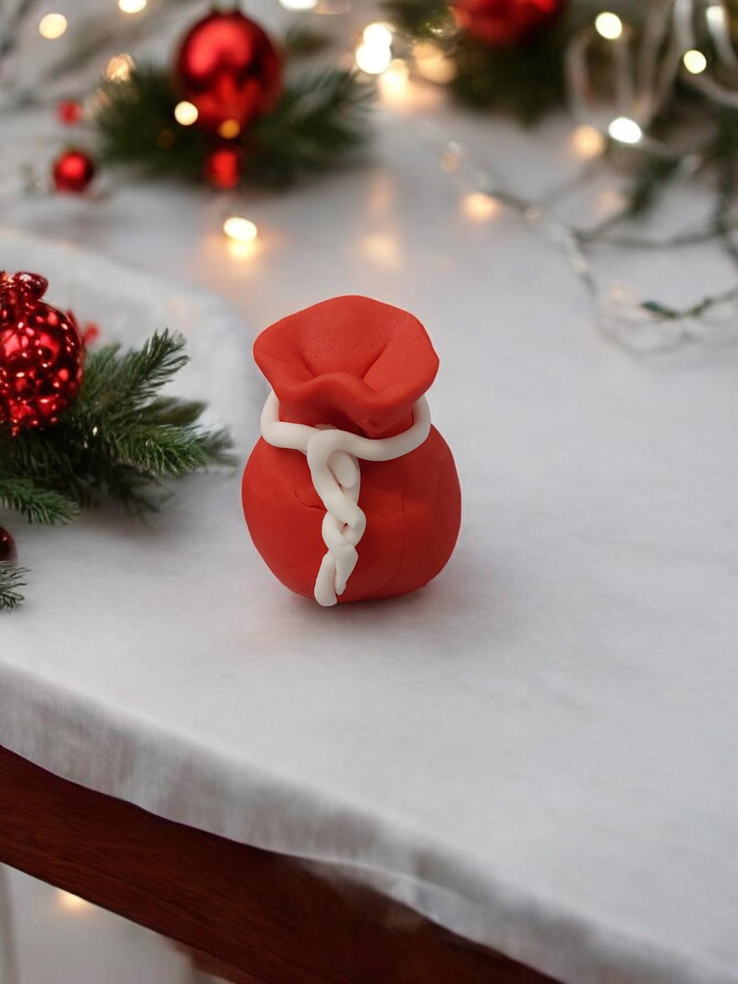 Festive Santa & Mrs Claus Gonk Fondant Christmas Cake topper decorations