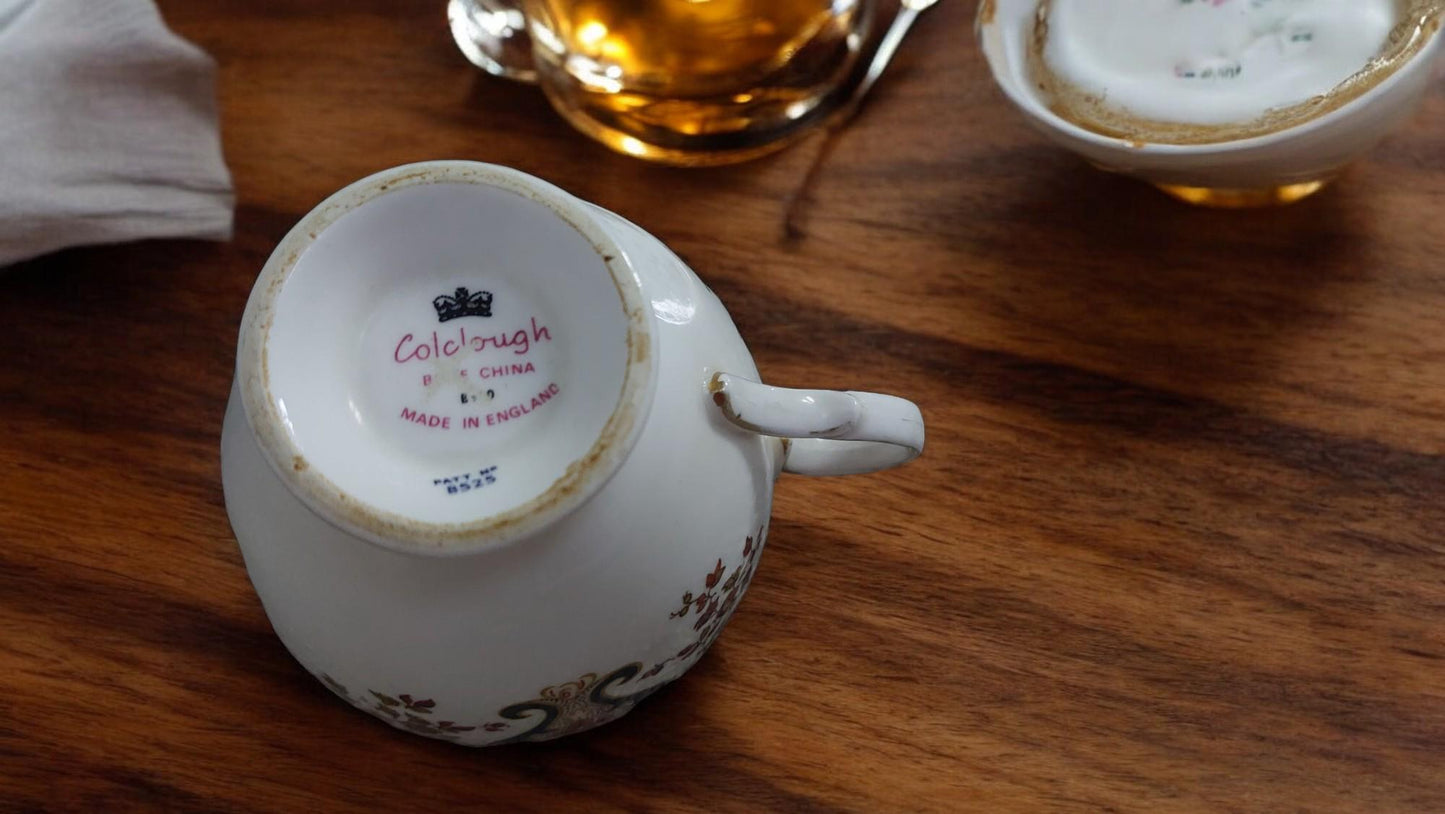 Colclough Royale bone china teacup trio set