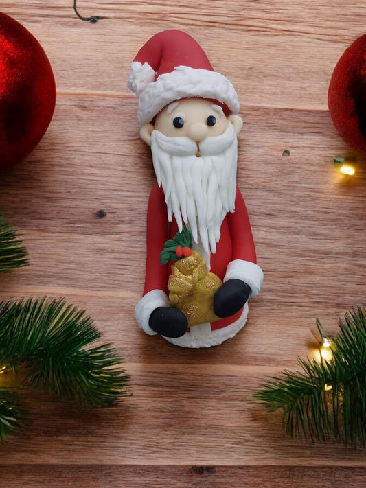 Santa Claus Fondant Christmas Cake topper decorations