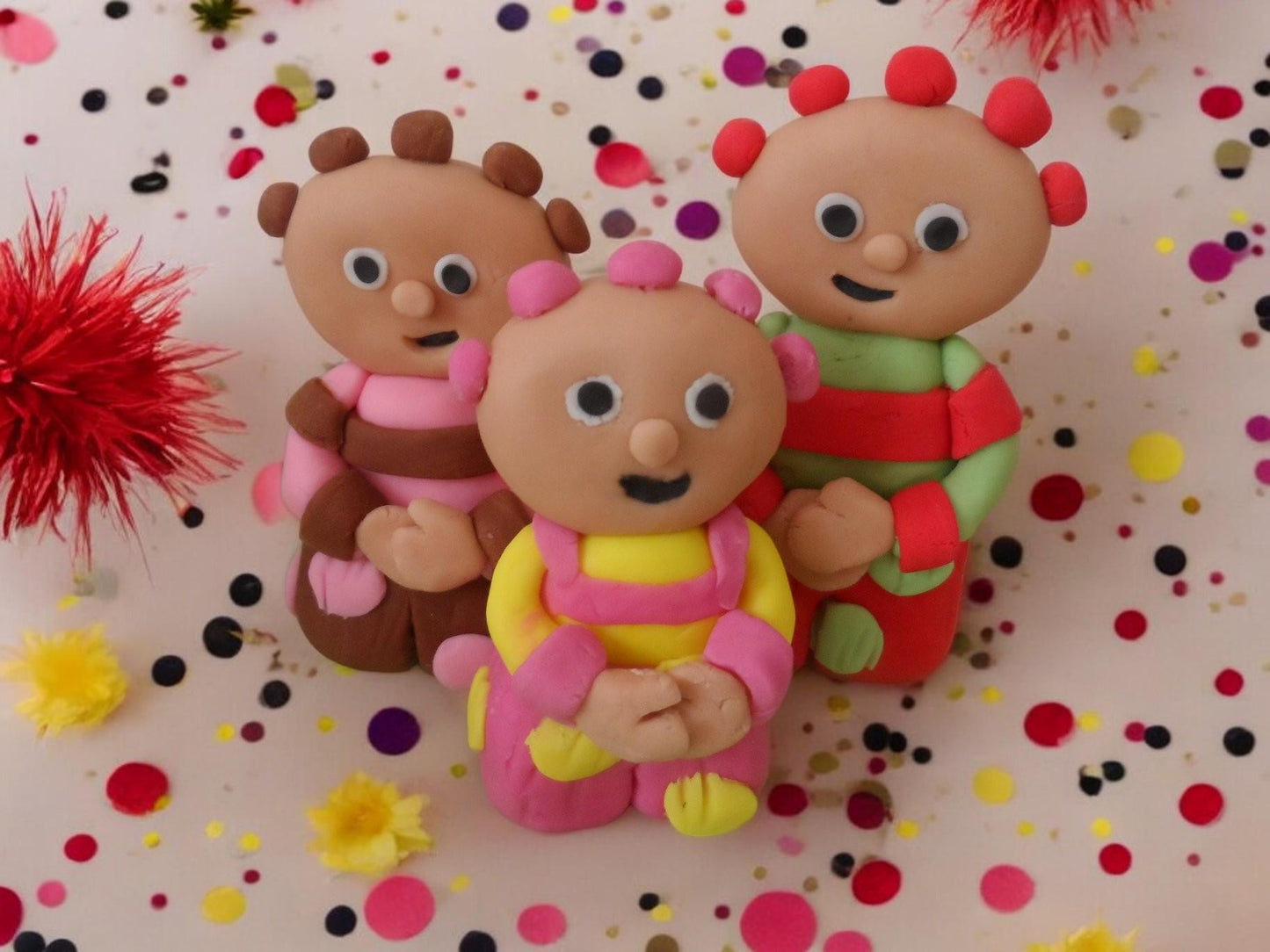 Handmade Edible Iggle Makka Upsy In The Night Garden Cake Topper fondant