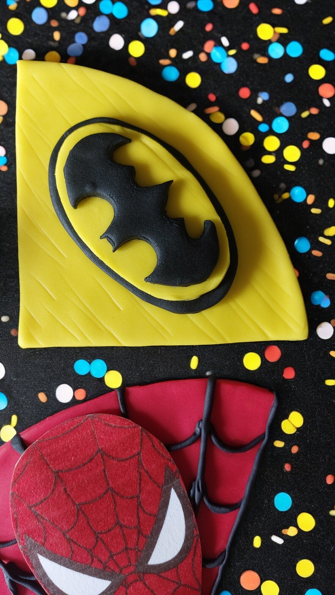 Marvel Hulk, Captain American, Spiderman, Batman, Superman fondant cake topper Vegan